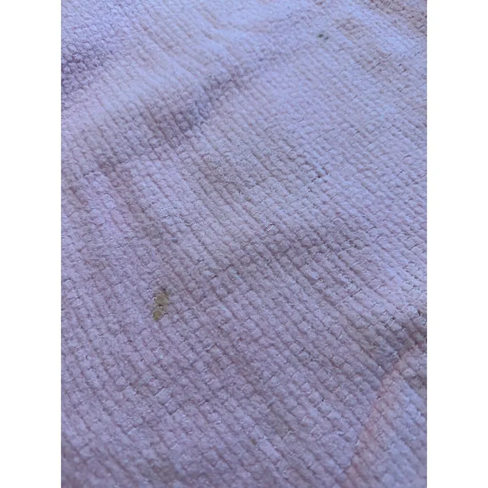 Vintage Pink Twin Blanket Satin Trim Lightweight Bed Blanket 72x60 Cottage Cozy